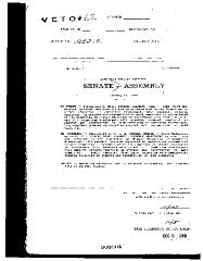 NYS Bill and Veto Jackets: 2000, Veto 62