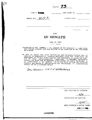 NYS Bill and Veto Jackets: 2000, Chapter 73