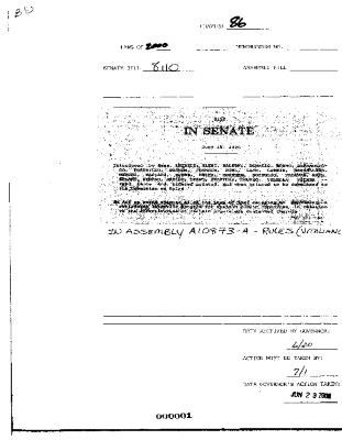 NYS Bill and Veto Jackets: 2000, Chapter 86