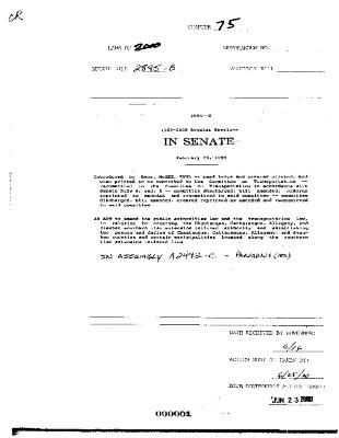 NYS Bill and Veto Jackets: 2000, Chapter 75