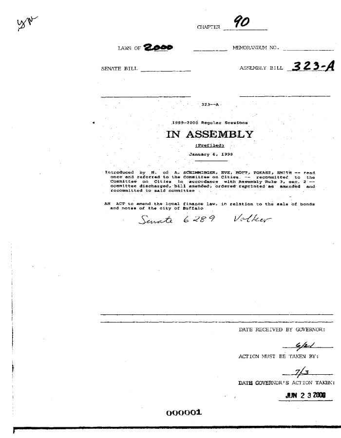NYS Bill and Veto Jackets: 2000, Chapter 90