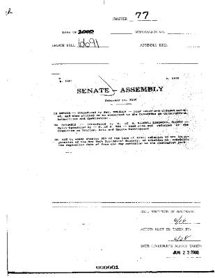 NYS Bill and Veto Jackets: 2000, Chapter 77