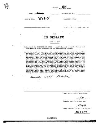 NYS Bill and Veto Jackets: 2000, Chapter 88