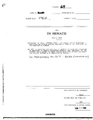 NYS Bill and Veto Jackets: 2000, Chapter 69