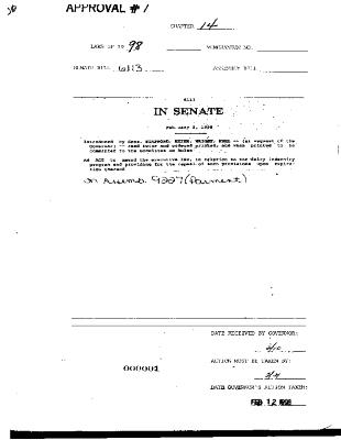 NYS Bill and Veto Jackets: 1998, Chapter 14