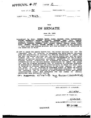 NYS Bill and Veto Jackets: 1998, Chapter 2