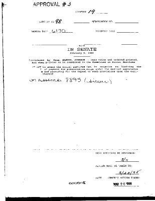 NYS Bill and Veto Jackets: 1998, Chapter 19