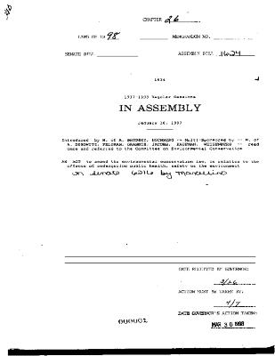 NYS Bill and Veto Jackets: 1998, Chapter 26