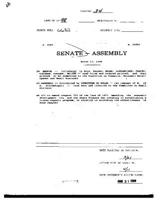 NYS Bill and Veto Jackets: 1998, Chapter 34