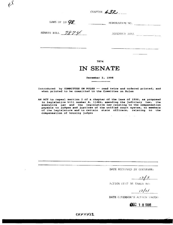 NYS Bill and Veto Jackets: 1998, Chapter 632