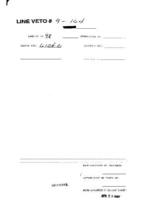 NYS Bill and Veto Jackets: 1998, Veto 24