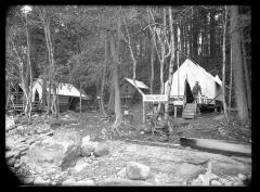 Camping Lower Saranac Lake, 1926