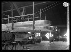 Band saws in Norwood Company's saw mill at Tupper Lake