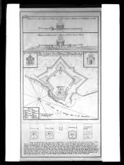 Tracing of a facsimile copy of the original plans of Fort St. Fredric at Crown Point, N.Y.