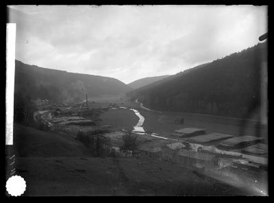 Sawmill of Krauth and Co. at Hofen Germany, the largest in the Black Forest