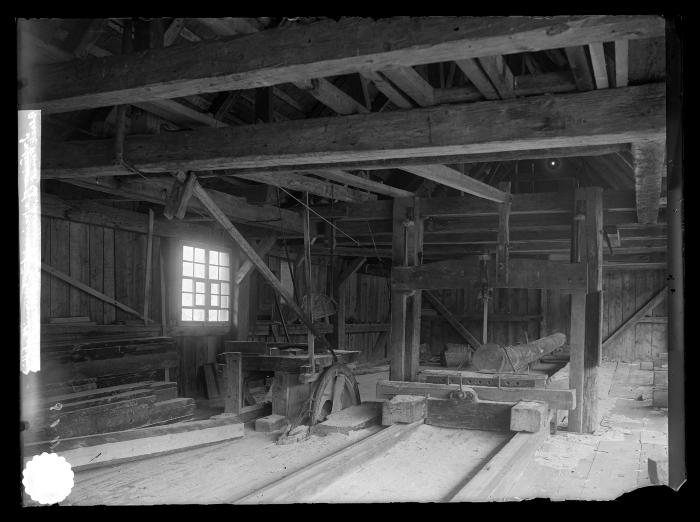 Interior of a Primitive Sawmill at (missing) Black Forest Germany