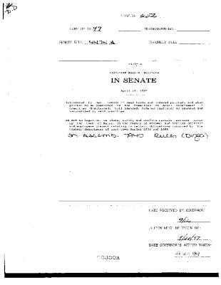 NYS Bill and Veto Jackets: 1997, Chapter 652