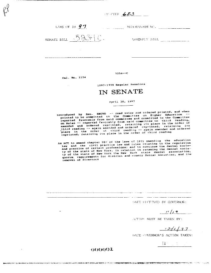 NYS Bill and Veto Jackets: 1997, Chapter 683