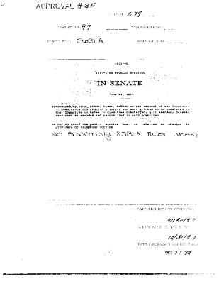NYS Bill and Veto Jackets: 1997, Chapter 679