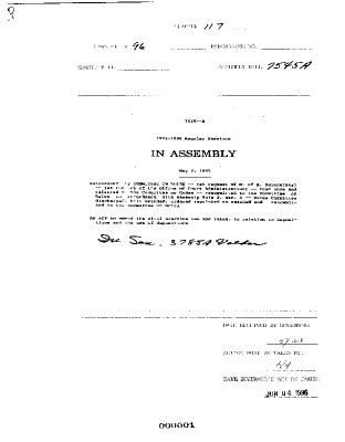 NYS Bill and Veto Jackets: 1996, Chapter 117