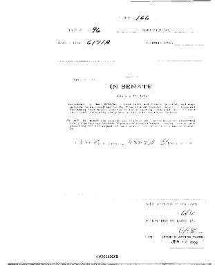 NYS Bill and Veto Jackets: 1996, Chapter 166