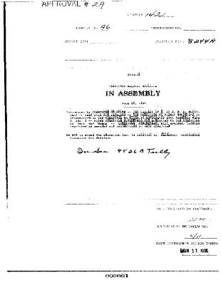 NYS Bill and Veto Jackets: 1996, Chapter 142
