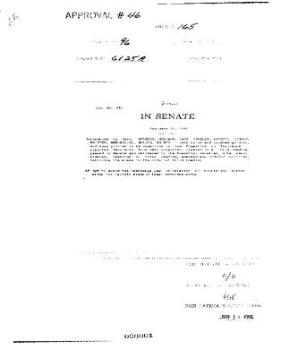 NYS Bill and Veto Jackets: 1996, Chapter 165