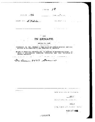 NYS Bill and Veto Jackets: 1996, Chapter 18