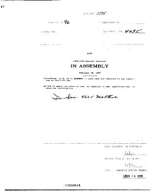 NYS Bill and Veto Jackets: 1996, Chapter 175