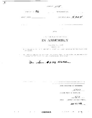 NYS Bill and Veto Jackets: 1996, Chapter 115