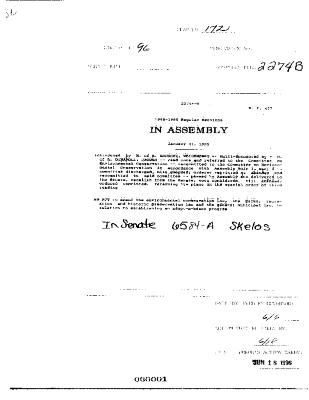 NYS Bill and Veto Jackets: 1996, Chapter 172