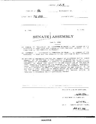 NYS Bill and Veto Jackets: 1996, Chapter 123