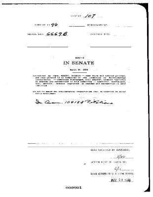 NYS Bill and Veto Jackets: 1996, Chapter 107