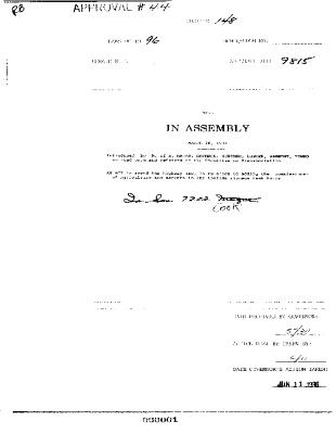NYS Bill and Veto Jackets: 1996, Chapter 148