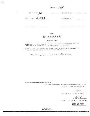 NYS Bill and Veto Jackets: 1996, Chapter 169