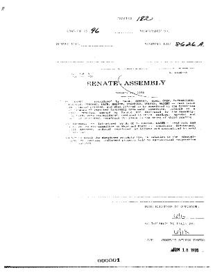 NYS Bill and Veto Jackets: 1996, Chapter 182