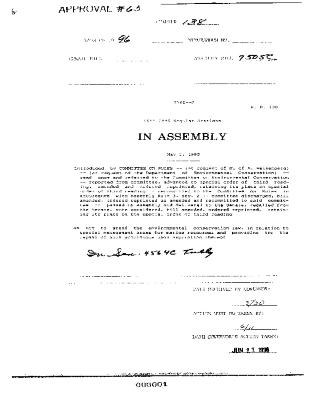 NYS Bill and Veto Jackets: 1996, Chapter 138