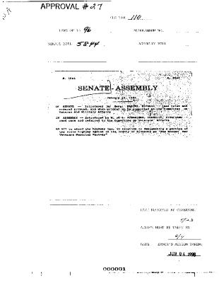 NYS Bill and Veto Jackets: 1996, Chapter 110