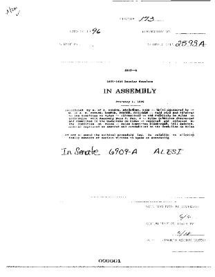 NYS Bill and Veto Jackets: 1996, Chapter 173