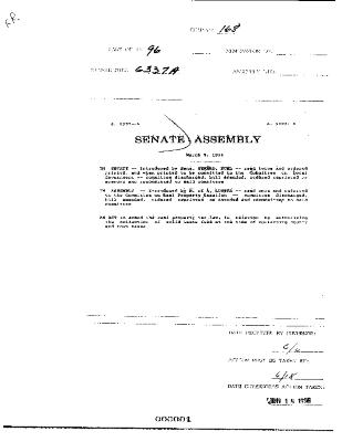 NYS Bill and Veto Jackets: 1996, Chapter 168