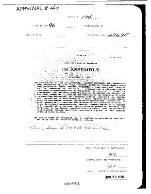 NYS Bill and Veto Jackets: 1996, Chapter 174