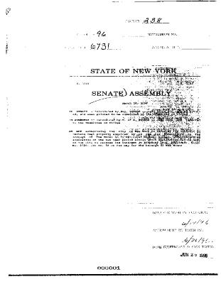 NYS Bill and Veto Jackets: 1996, Chapter 238