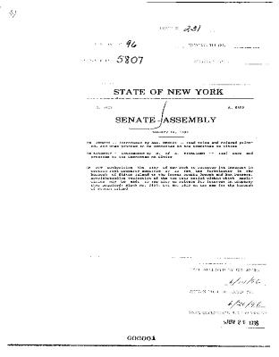 NYS Bill and Veto Jackets: 1996, Chapter 231