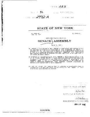 NYS Bill and Veto Jackets: 1996, Chapter 223
