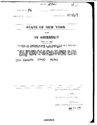 NYS Bill and Veto Jackets: 1996, Chapter 272