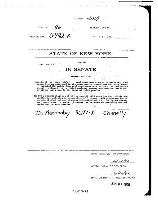 NYS Bill and Veto Jackets: 1996, Chapter 229