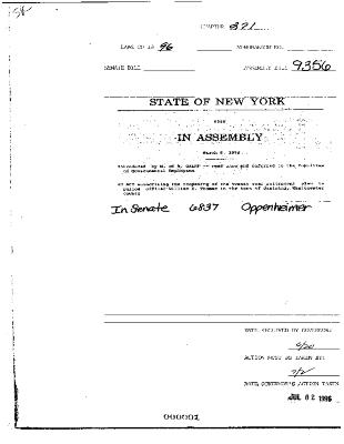 NYS Bill and Veto Jackets: 1996, Chapter 271