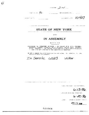 NYS Bill and Veto Jackets: 1996, Chapter 214