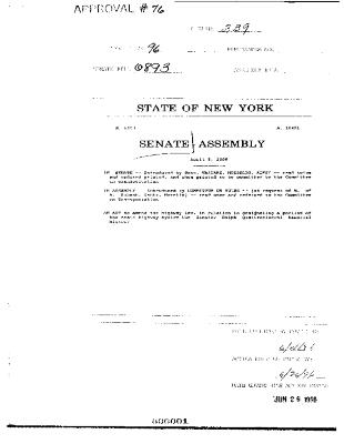 NYS Bill and Veto Jackets: 1996, Chapter 239
