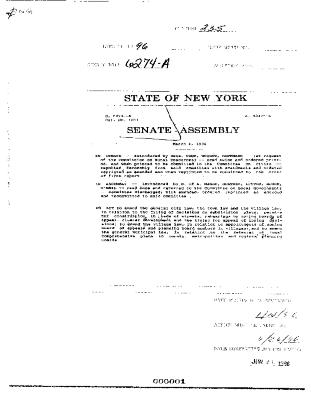 NYS Bill and Veto Jackets: 1996, Chapter 235